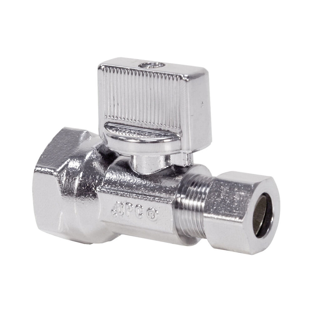 ND616L5 7150-LF Straight Pattern Quarter-Turn Supply Stop Valve, 3/8 in, DZR Copper Alloy Body
