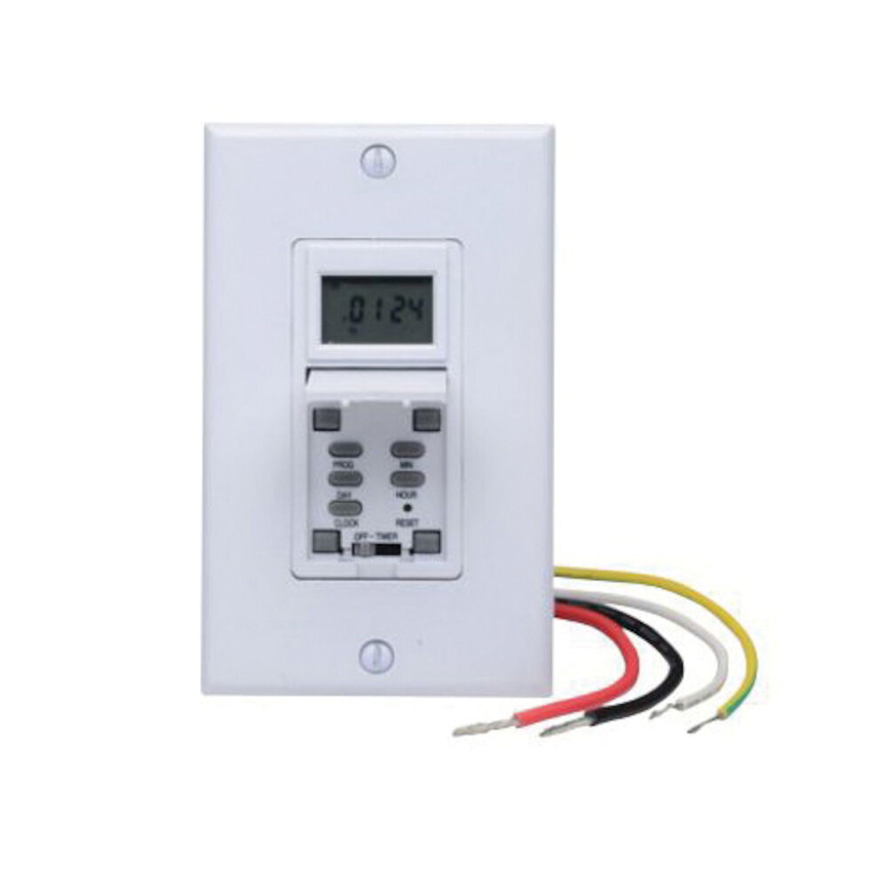 S&P FT247 Programmable Fan Timer, 168 hr Time Setting, 120 V, 1 hp, Off Contact Form