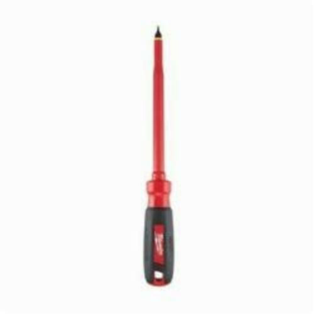Milwaukee® Tool 48-22-2222 Screwdriver, 5/16" Slotted Point, Steel Shank, 11" OAL, Plastic/Rubber Handle, ASTM F1505-10