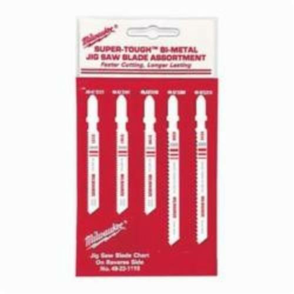 Milwaukee® Tool 49-22-1178 SAWZALL® General Purpose Jig Saw Blade Set, 5 Pieces, T-Shank