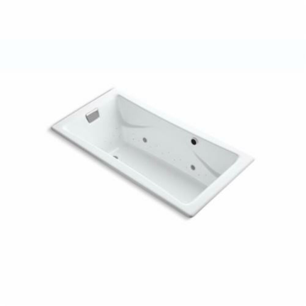 865-GC0-0 Tea-for-Two® Bathtub With White Airjet, Rectangular, 72 in L x 36 in W, End Drain, White