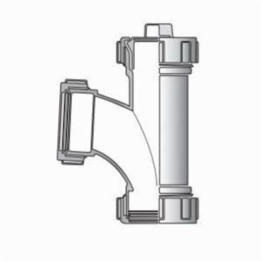 IPEX Enfield™ Electrofusion 156205 Cleanout Tee, 2 in, Polypropylene