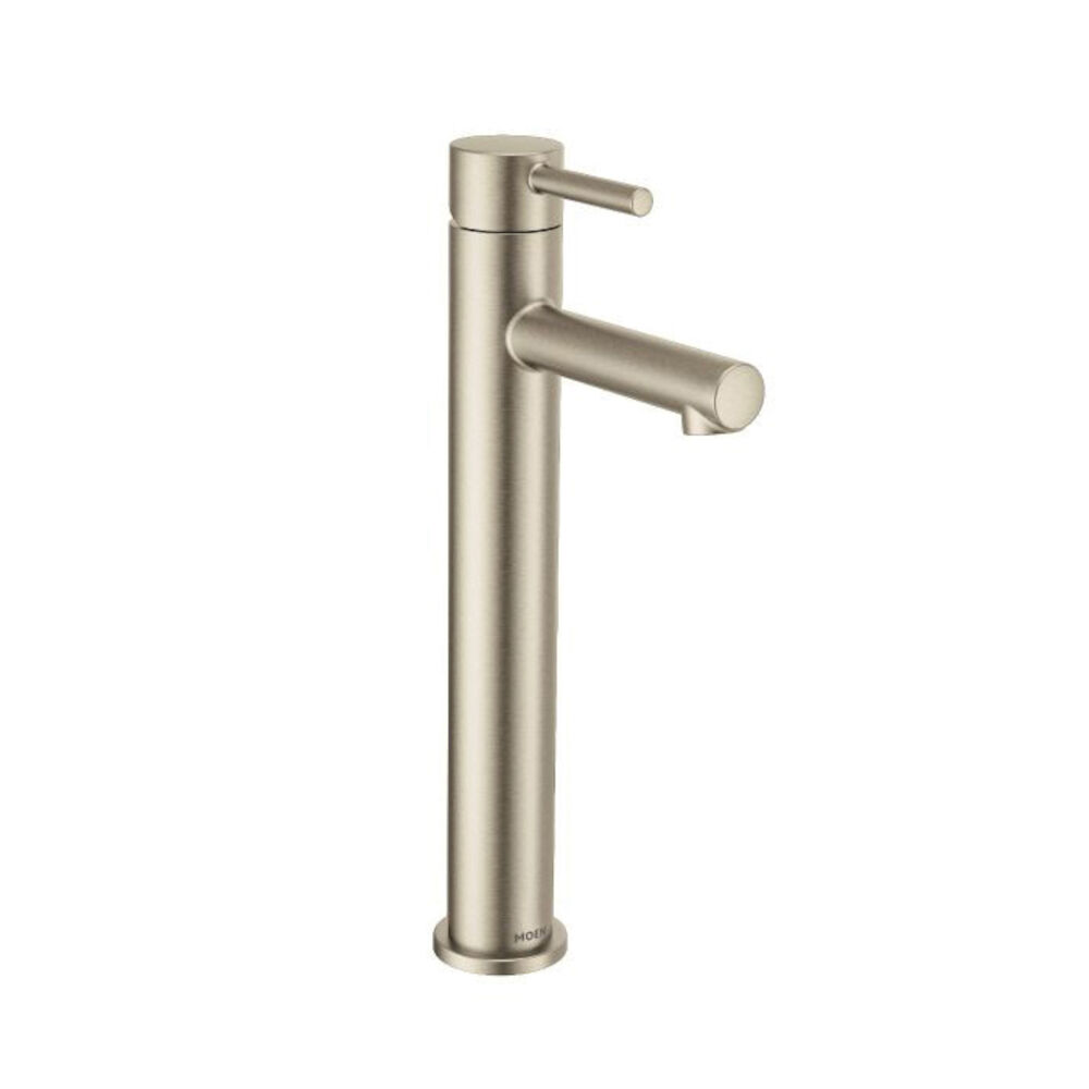 Moen® 6192BN Align™ Vessel Bathroom Faucet, 1.5 gpm, 9" H Spout, 1 Handle, Chrome Plated, Domestic