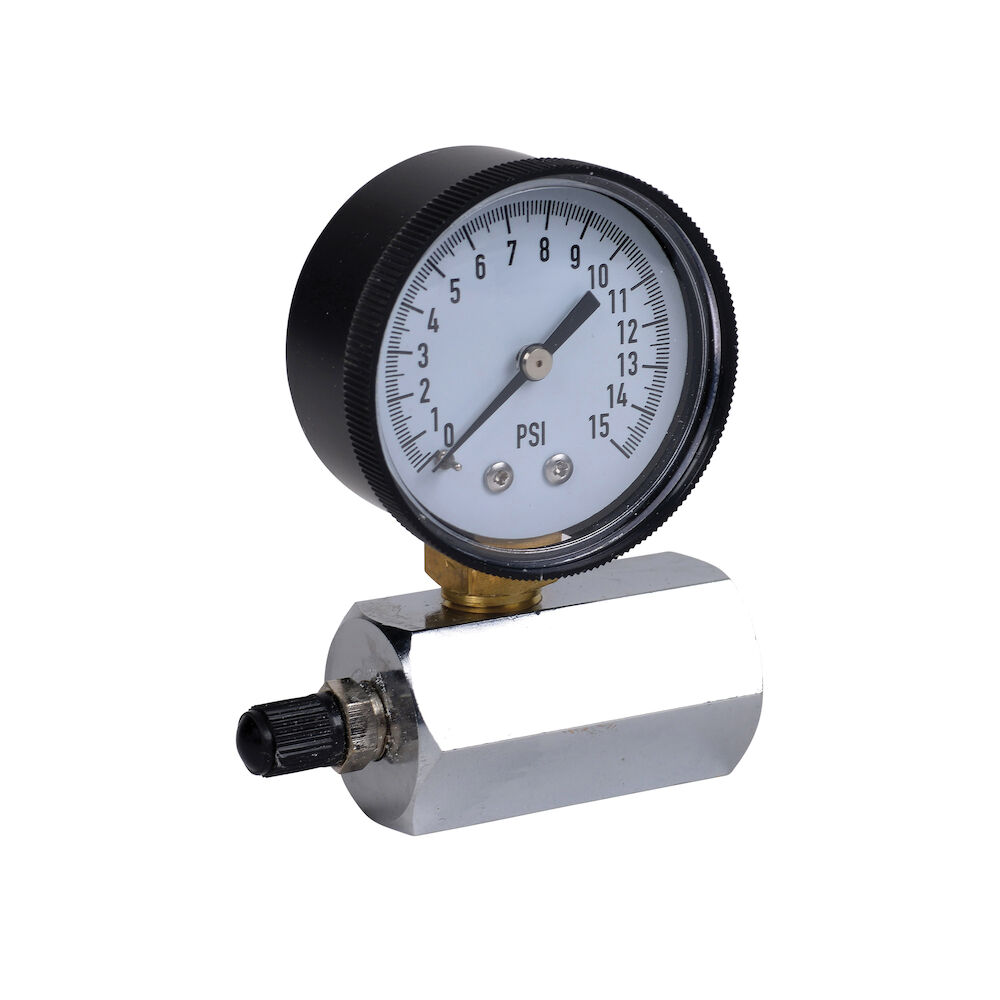 Cherne® 24568 Test Gauge With Hexagonal Test Body,  to 15 psi, 3/4" FNPT Connection, 2" Dial