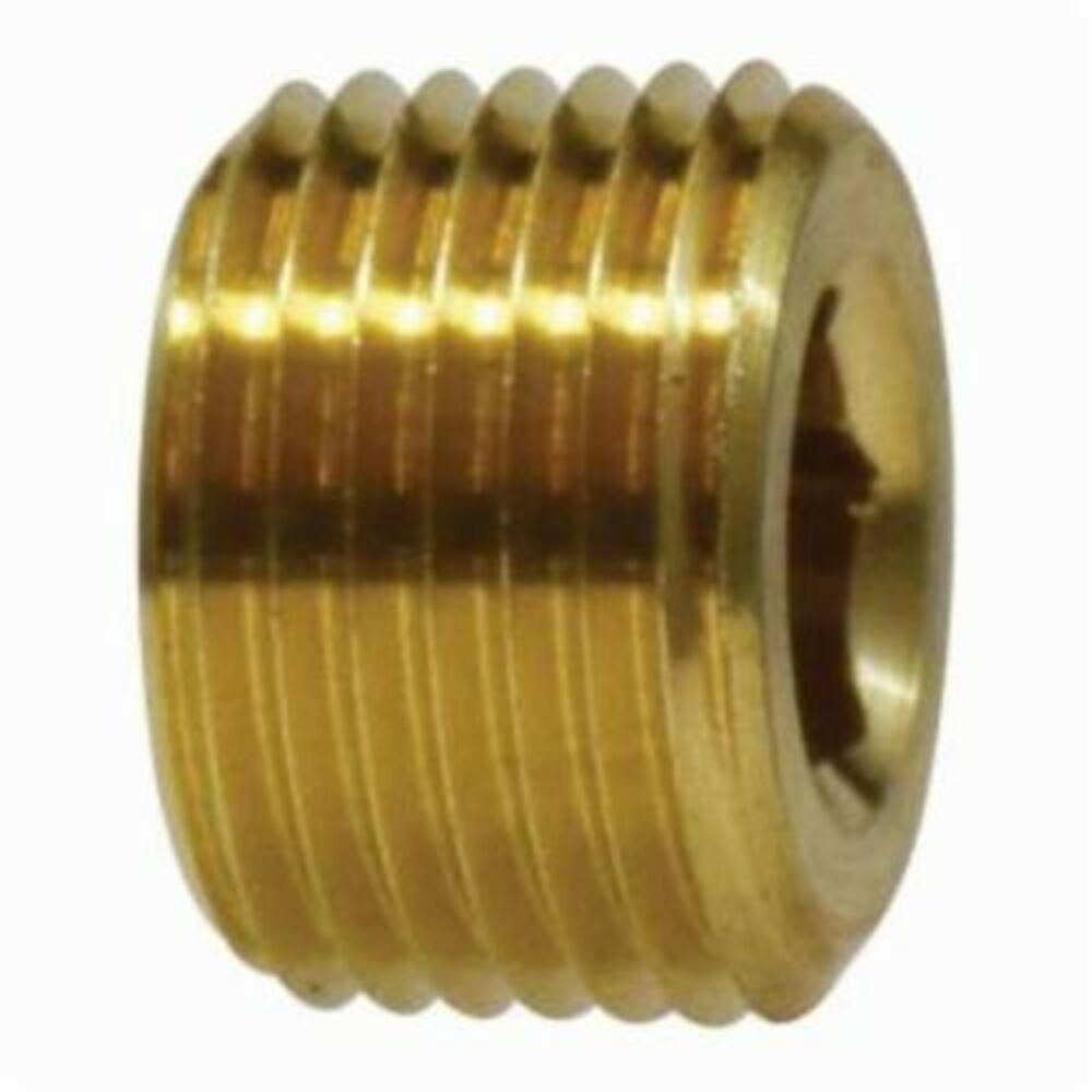 MMM 28097 Countersunk Hex Plug, 3/4 in, NPTF, Brass, Import