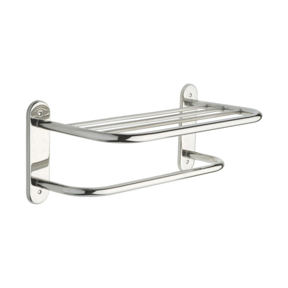 DELTA® 43618 Towel Shelf, 18" OALx5-7/8" OADx8-1/2" OAH, Metal