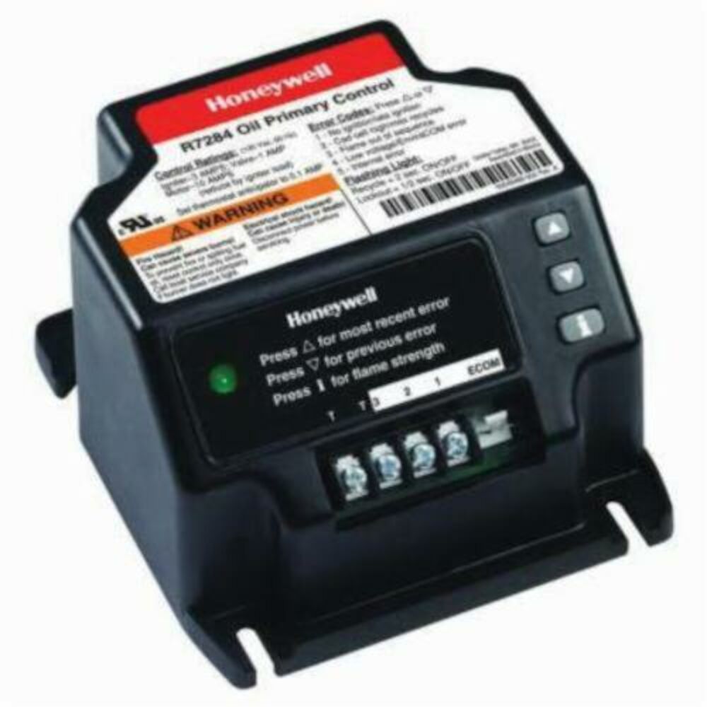 Honeywell R7284B1024/U Universal Electronic Oil Primary Control, 120/240 V, 3.7 to 7.4 A, Interrupted Ignition, Import