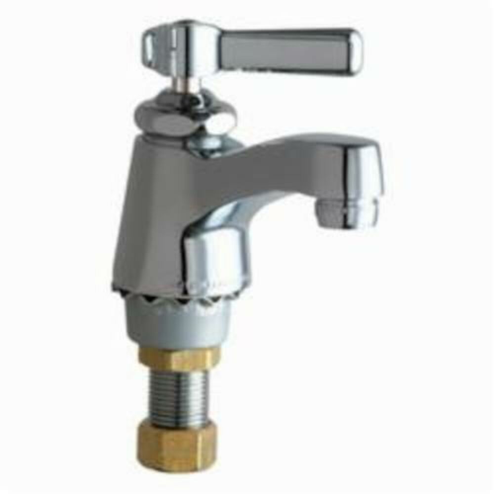 Chicago Faucet® 730-HOTXKABCP Single Supply Hot Water Sink Faucet, 2.2 gpm, Chrome Plated, 1 Handles, Domestic, Commercial