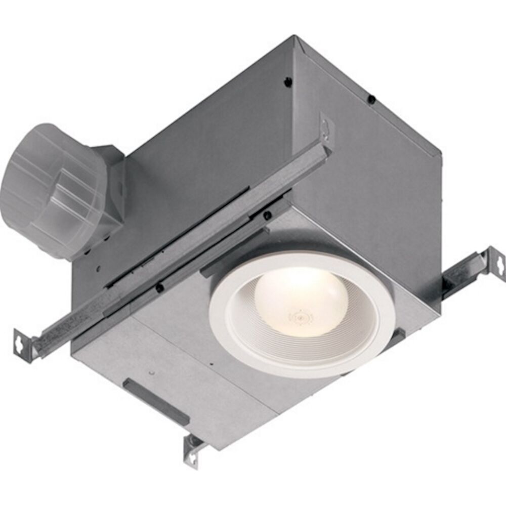 Broan® LoProfile™ 744 Quiet Recessed Ventilation Fan/Light, Incandescent Lamp, 28.2 W, 120 V, Steel Housing