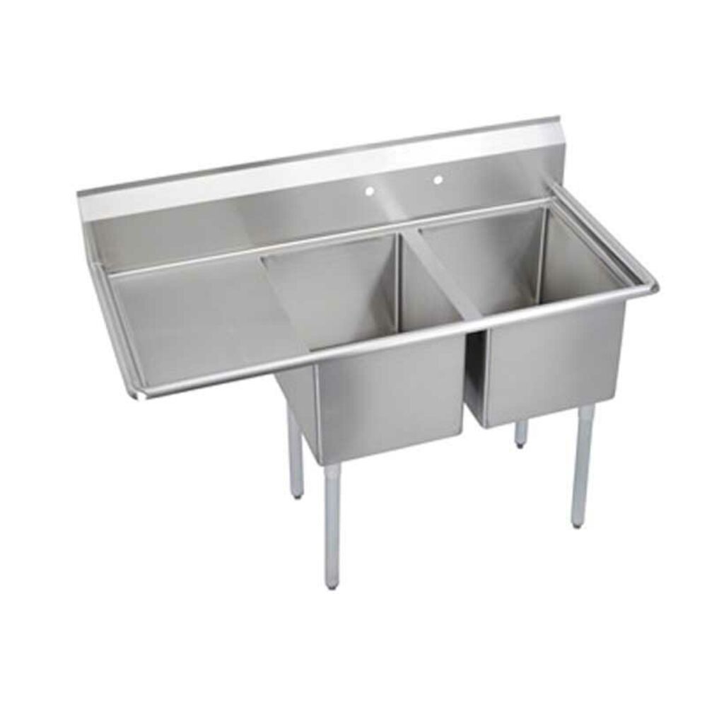 14-2C18X24-L-18X 300 Standard Service Sink, Rectangular, Floor Mount, Stainless Steel, Uniform Satin