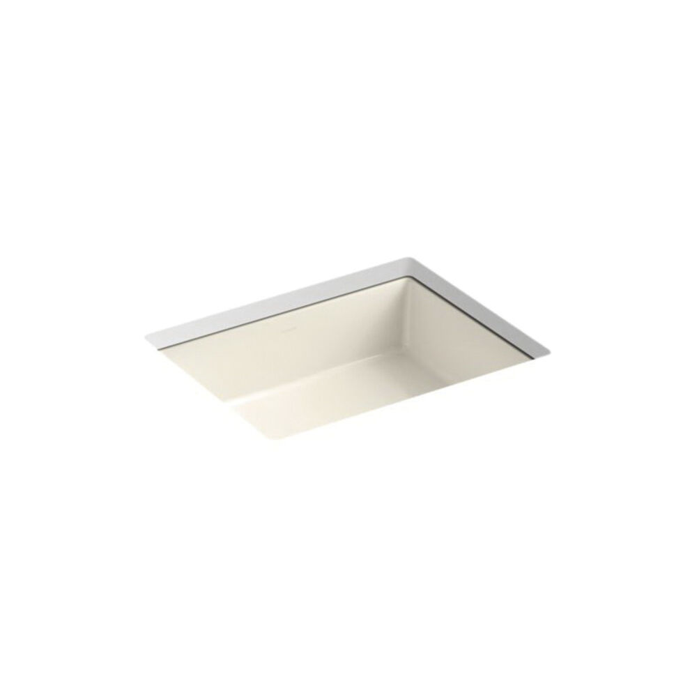 2882-47 Verticyl® Bathroom Sink With Overflow, Rectangular, 19-13/16 in Wx15-5/8 in Dx6-3/4 in H, Under Mount, Vitreous China, Almond