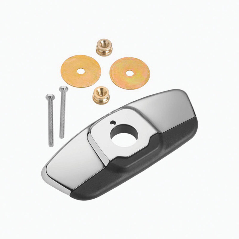 3365466 ETF-295-A Centerset Single Hole Trim Plate Kit, Chrome Plated