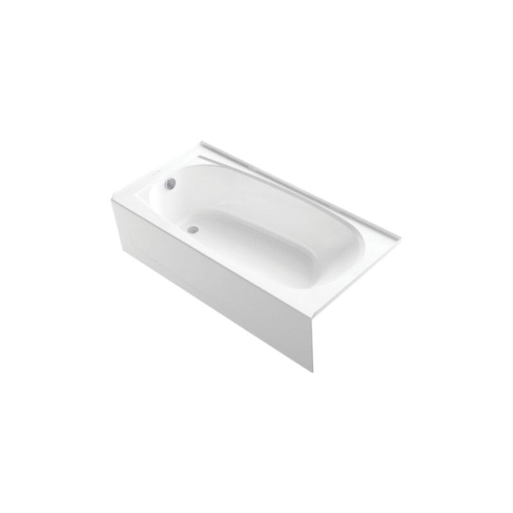 Sterling® 71041110-0 Performa™ Bathtub, Rectangular, 60 in Lx29 in W, Left Drain, White