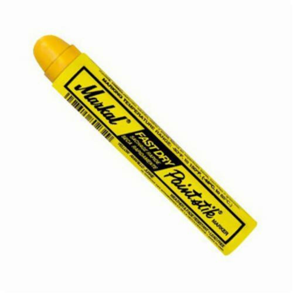 Markal® 082721 Fast Dry® Paintstik® All Purpose Solid Paint Marker, 11/16 in, Yellow