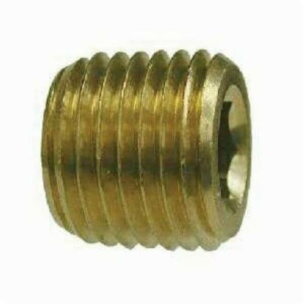 MMM 28097LF Lead Free Countersunk Hex Plug, 3/4 in, NPTF, Brass, Domestic