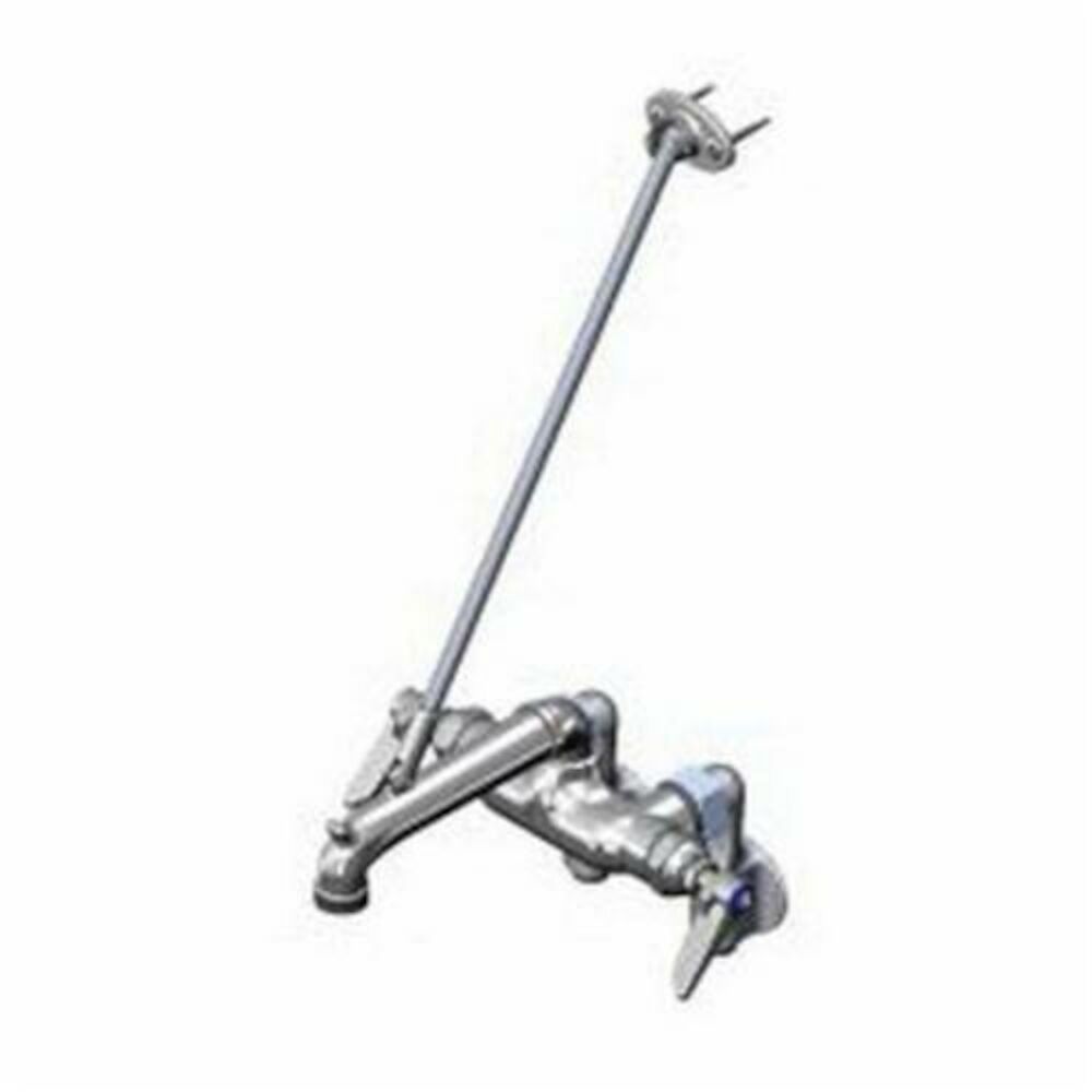 T & S B-2345 Service Sink/Mop Sink Faucet, Wall Mount, 16.3 gpm, Polished Chrome