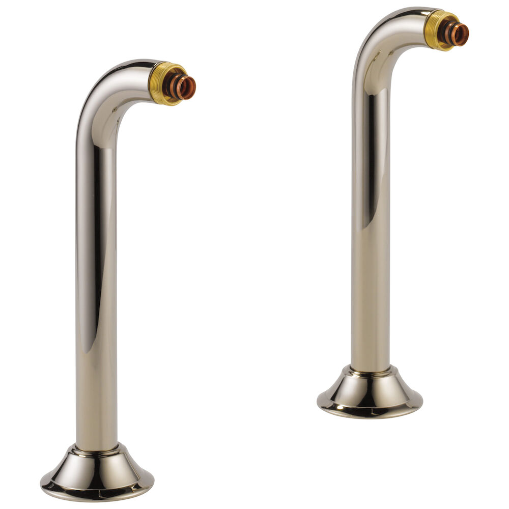 Brizo Brizo Traditional Deck Mount Tub Filler Risers, Polished Nickel