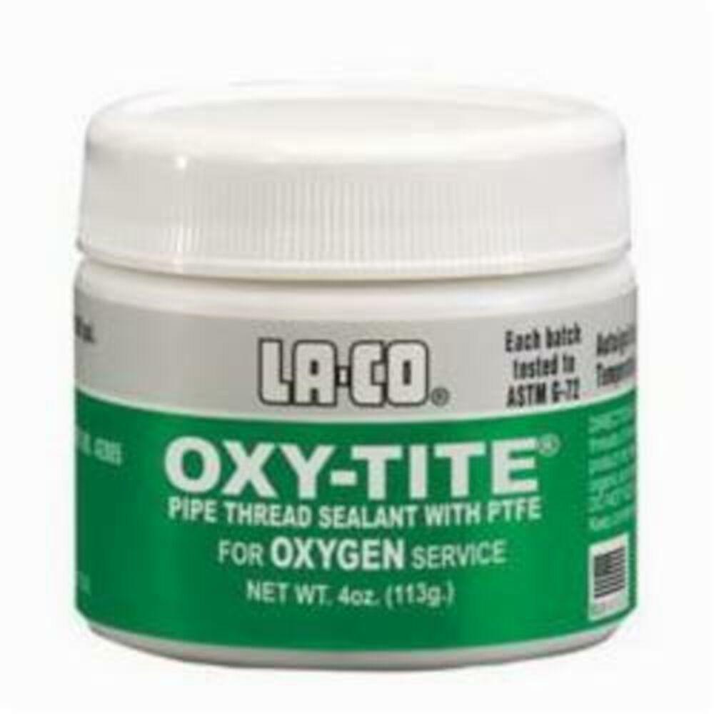 LA-CO® 042805 OXY-TITE® Pipe Thread Sealant, 4 oz, Liquid/Paste, White