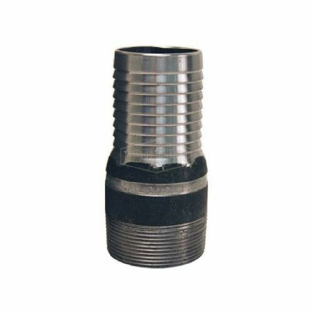 Dixon® ST15 King™ No Knurl Combination Nipple, 1-1/4 inx3-15/16" L Hose ShankxMNPT, Carbon Steel, Unplated, Domestic