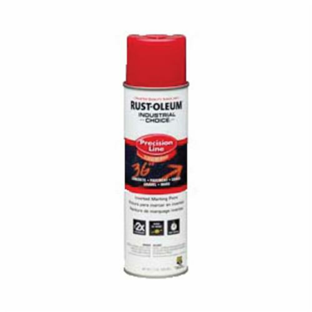 203029 M1600 Precision Line Solvent Based Inverted Marking Paint, Safety Red