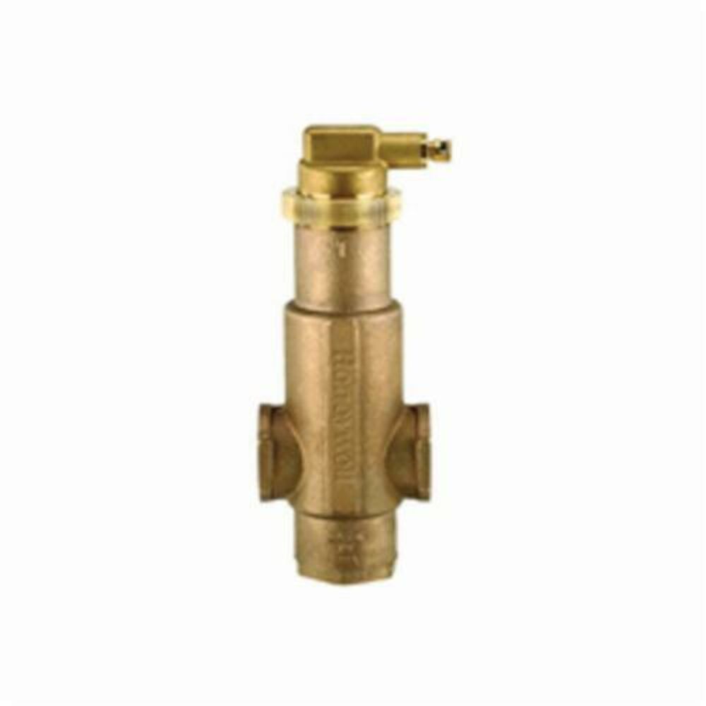 Honeywell PV075/U PV Series Residential SuperVent, 3/4" Nominal, 1/2" FNPT Connection, 125 psi Working, 240 deg F, Bronze