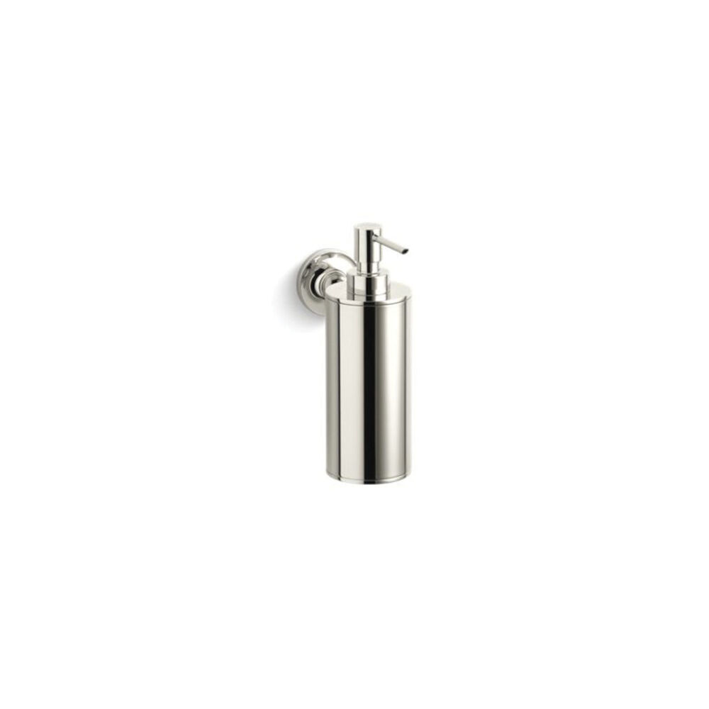 Kohler® 14380-SN Purist® Soap/Lotion Dispenser, 2-3/8" OAL, Wall Mount, Vibrant Polished Nickel
