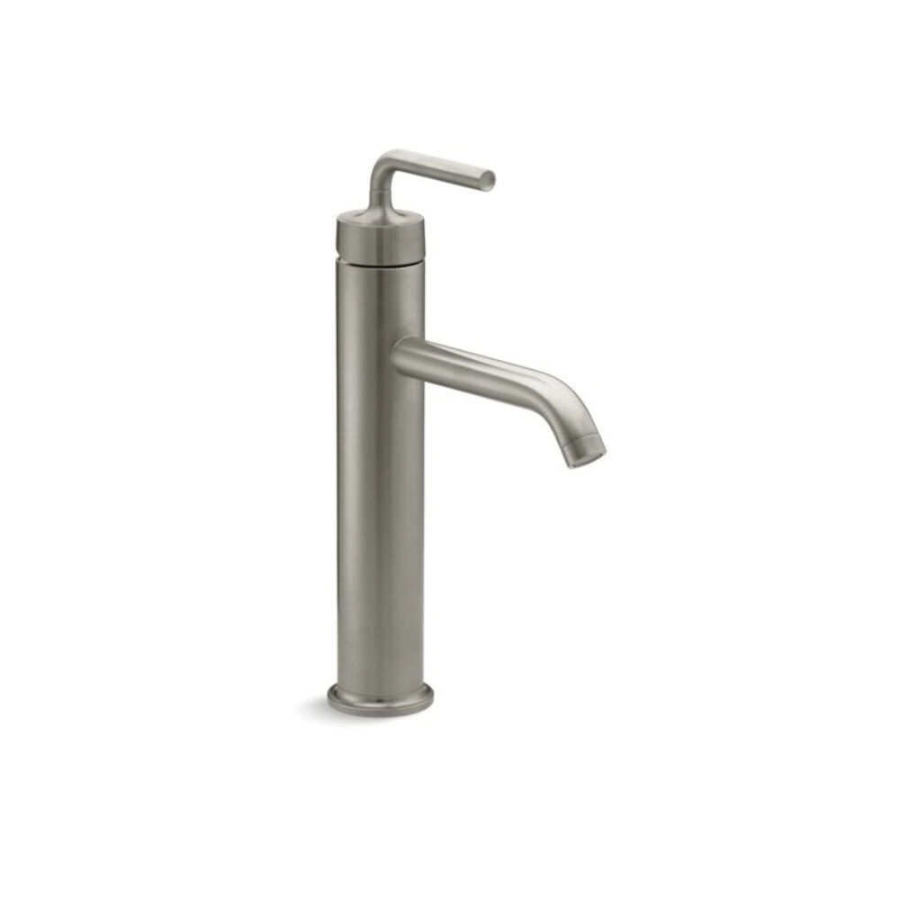 Kohler® 14404-4A-BN Bathroom Vessel Sink Faucet, Purist®, 6-1/2" H Spout, 1 Handle,Vibrant® Brushed Nickel