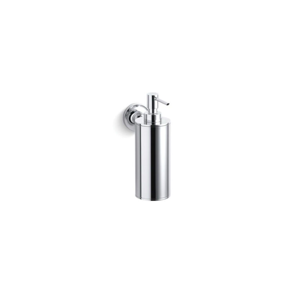 Kohler® 14380-CP Purist® Soap/Lotion Dispenser, 2-3/8" OAL, Wall Mount, Metal, Polished Chrome