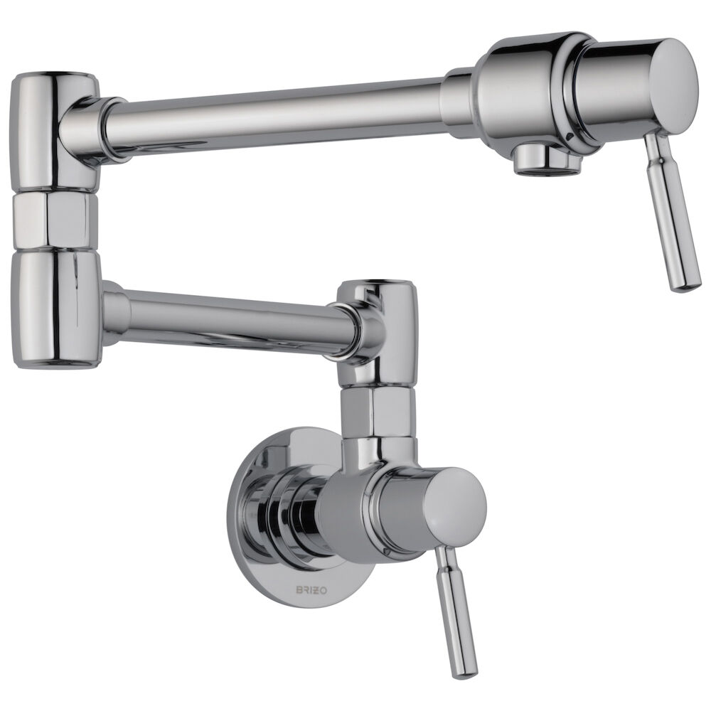 Brizo Brizo European Wall Mount Pot Filler Faucet, Chrome