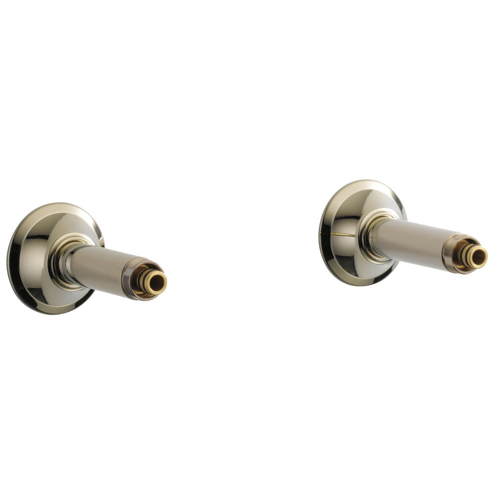 Brizo Brizo Traditional WALL MOUNT TUB FILLER UNIONS, Polished Nickel