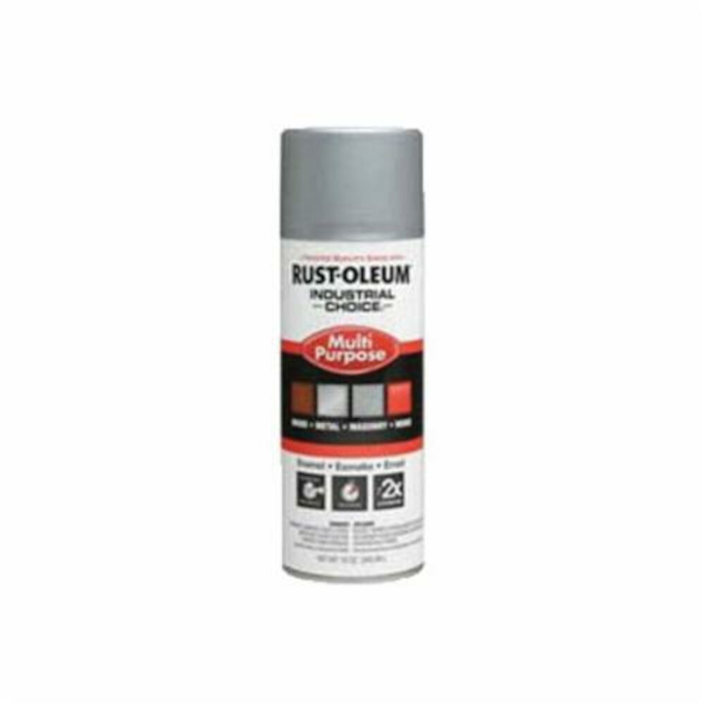 Rust-Oleum® 1614830 1600 System Multi-Purpose Enamel Spray Paint, 12 oz, Liquid, Dull Aluminum, 12 to 15 sq-ft/can