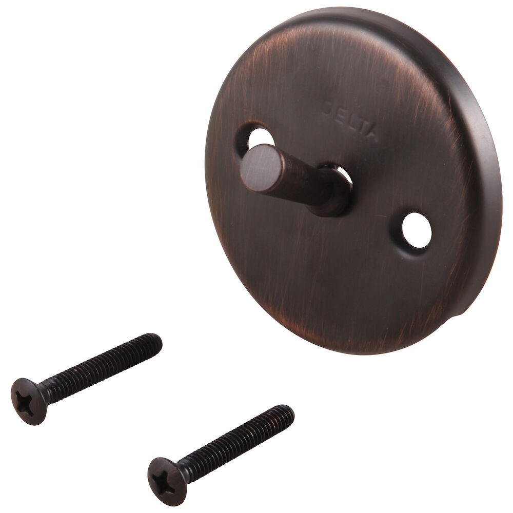DeltaOverflow Plate & Screws - Trip Lever, Venetian Bronze