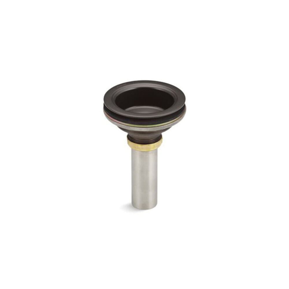 Kohler® 8804-2BZ Duostrainer® Sink Basket Strainer Body With Tailpiece, Brass, Oil Rubbed Bronze