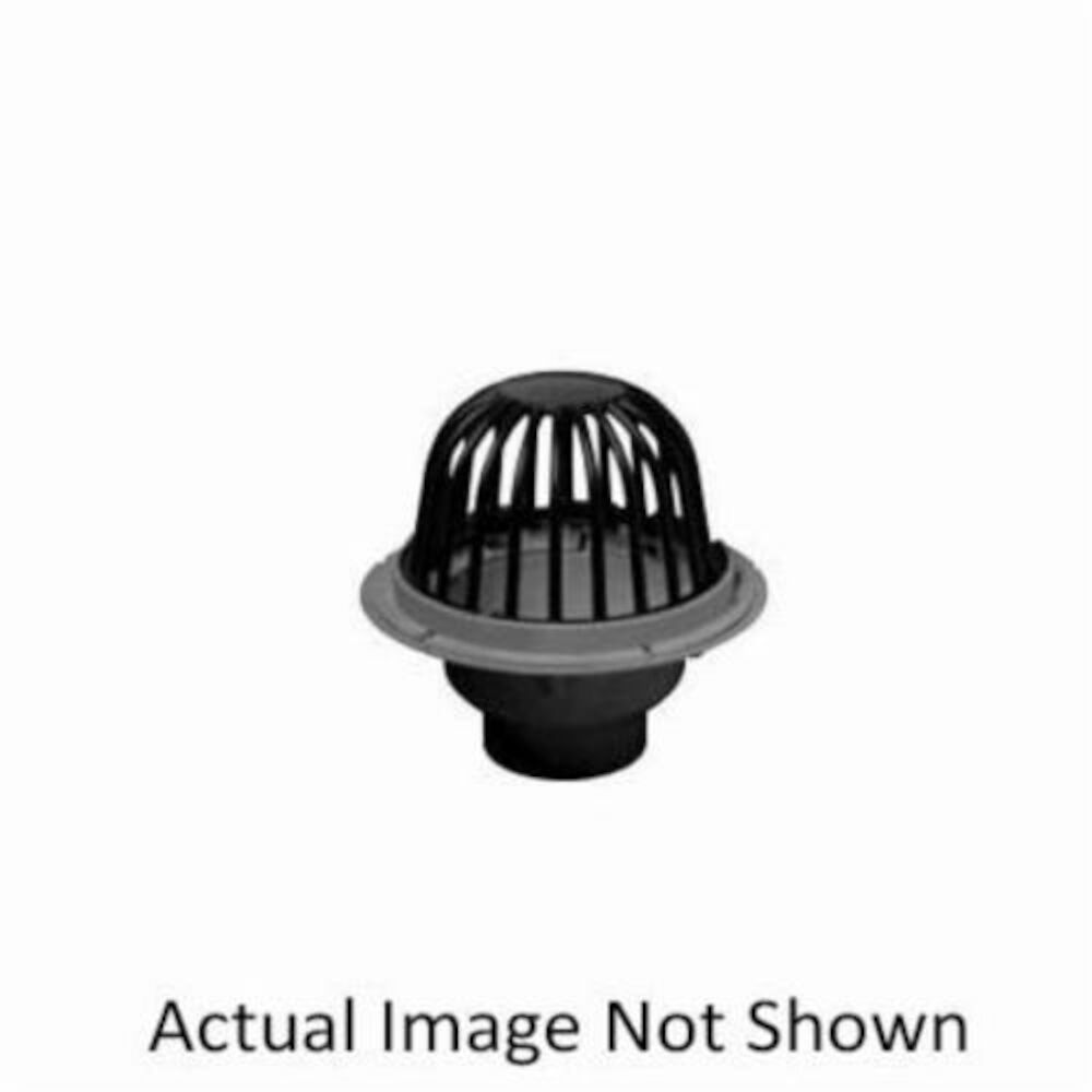 Oatey® 78033 78000 Roof Drain With ABS Dome and Dam Collar, 3" Outlet, FNPT Connection, PVC Drain