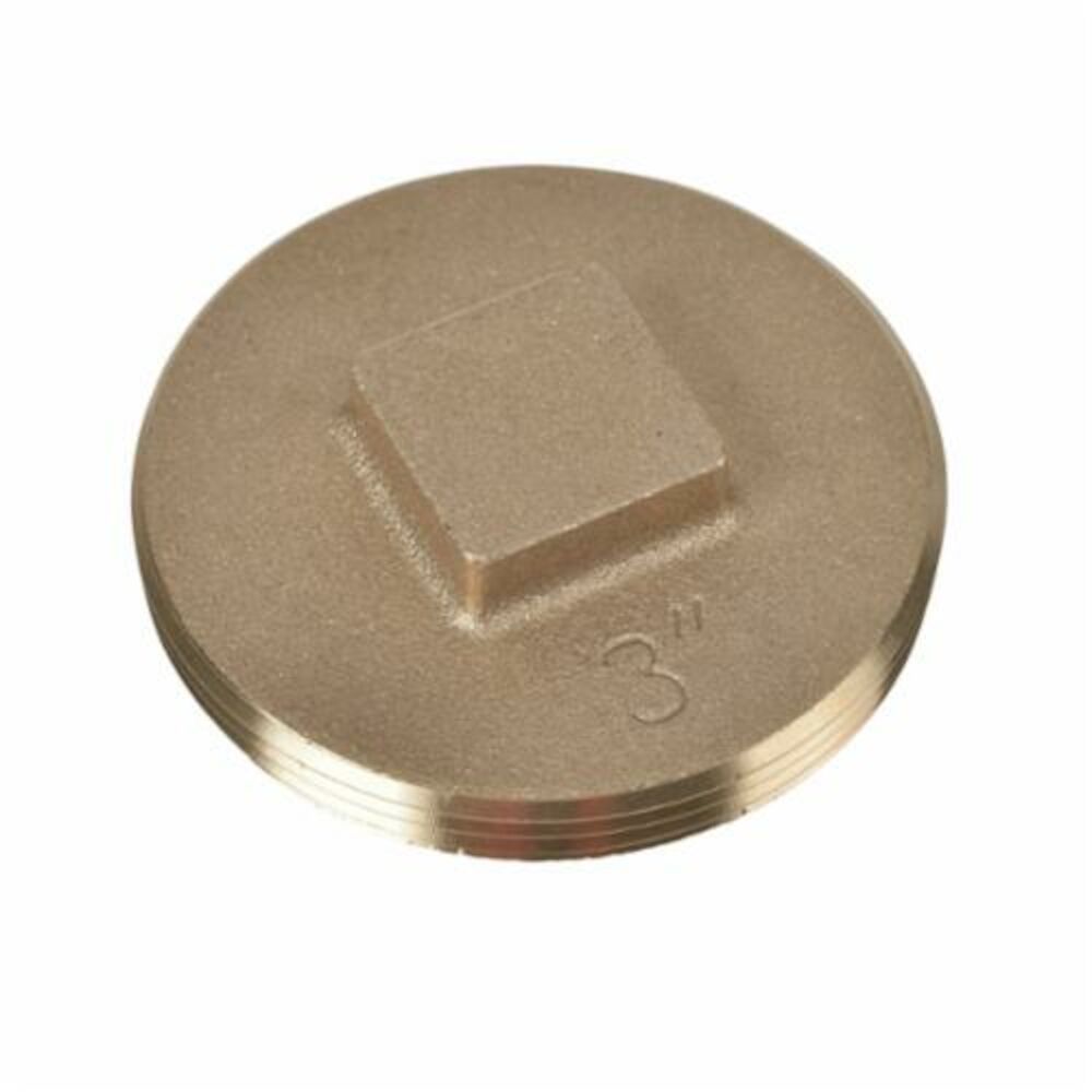 Oatey® 42372 185 Cleanout Plug w/ Raised Head, 3", Brass