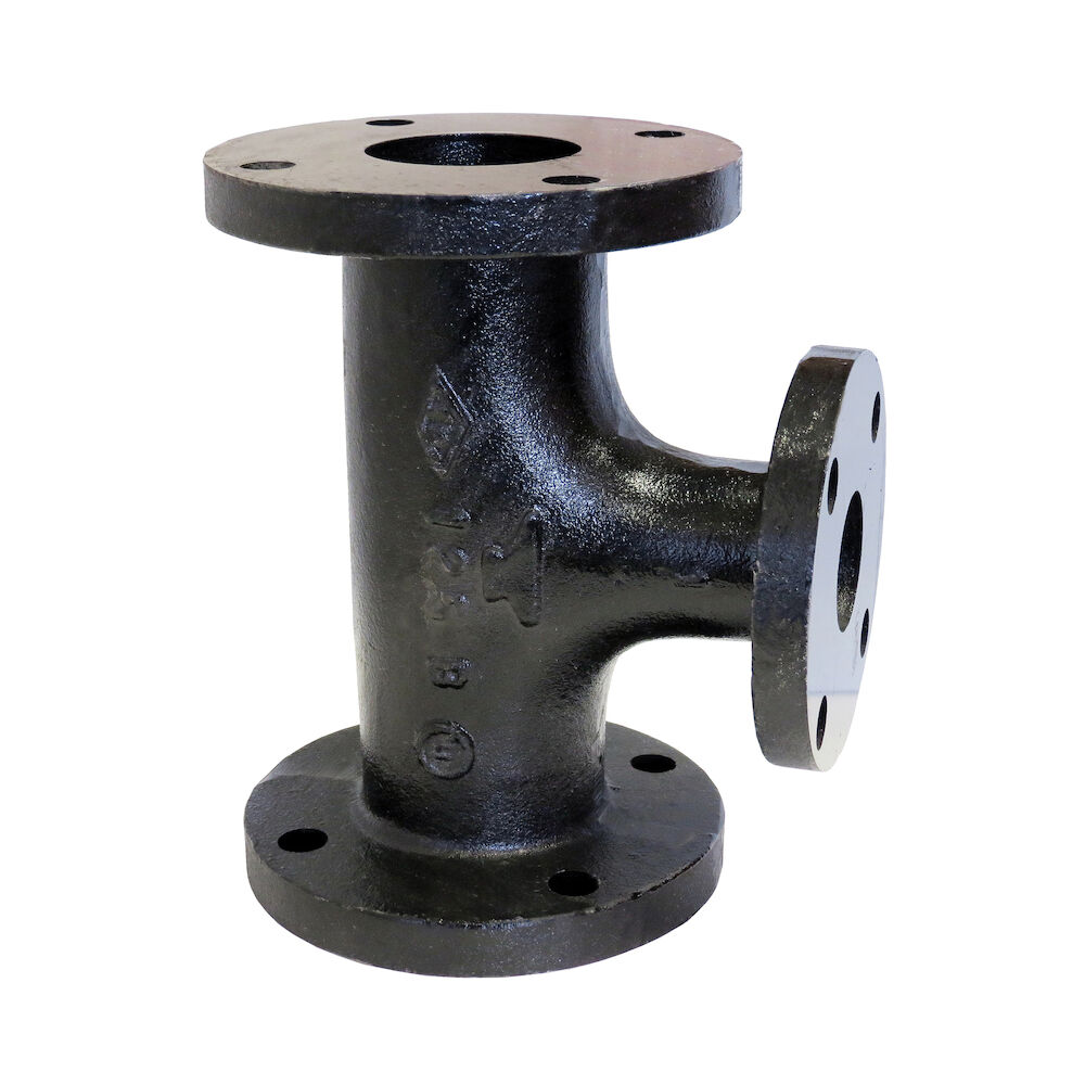 Anvil® 0306036609 FIG 812 Reducing Pipe Tee, 6x6x4 in, Flange, SCH 40/STD, 125 lb, Cast Iron, Domestic