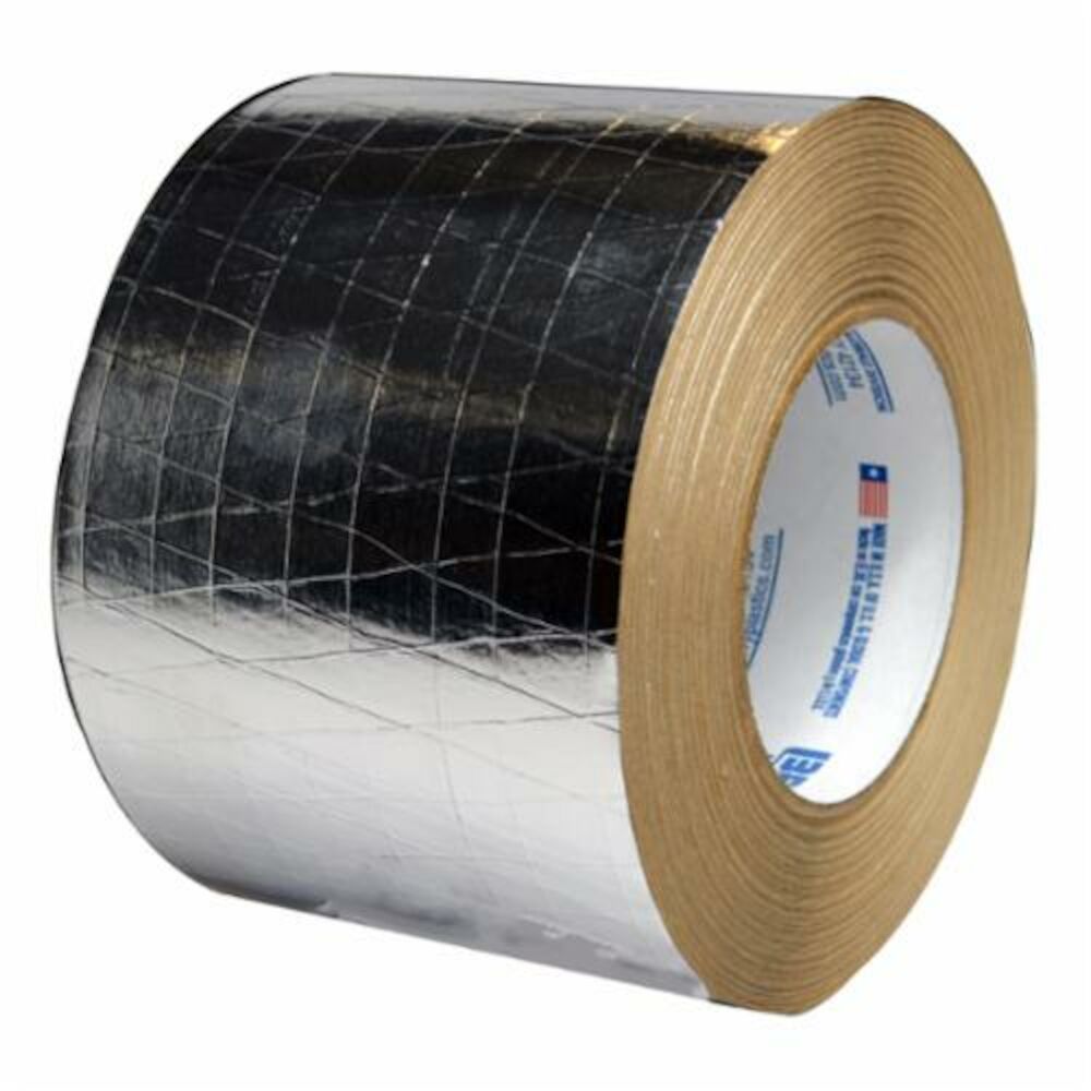 Polyken® 1087650 338 FSK Insulation Tape, 4" Wx50 yd L, 8 mil THK, Aluminum