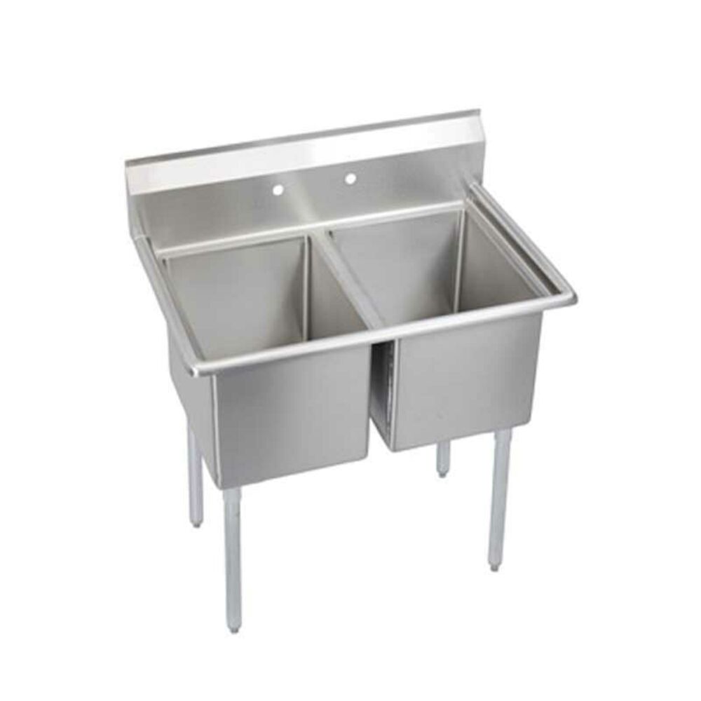 14-2C18X24-0X 300 Standard Service Sink, Rectangular, Floor Mount, Stainless Steel, Uniform Satin