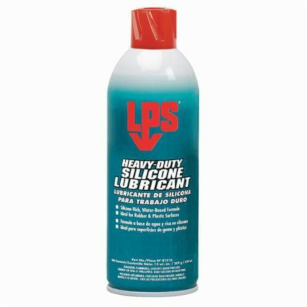 LPS® 01516 Heavy Duty Silicone Lubricant, 16 oz Aerosol Can, Liquid, Colorless/Water White, 0.92 to 0.94