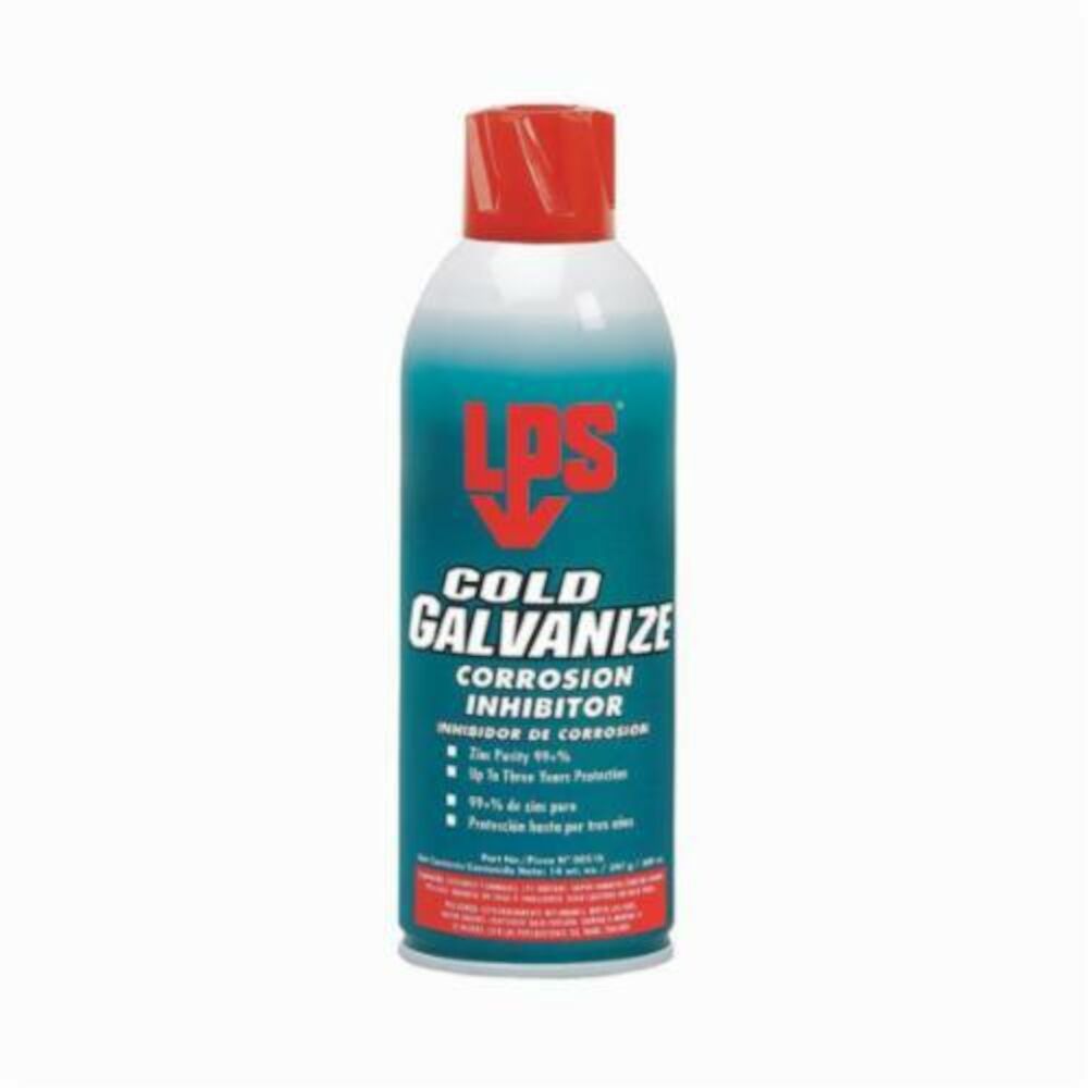 LPS® 00516 COLD GALVANIZE Heat Resistant Corrosion Inhibitor, 16 oz Spray Can, Liquid, Opaque/Light Gray, 1.76 at 25 deg C