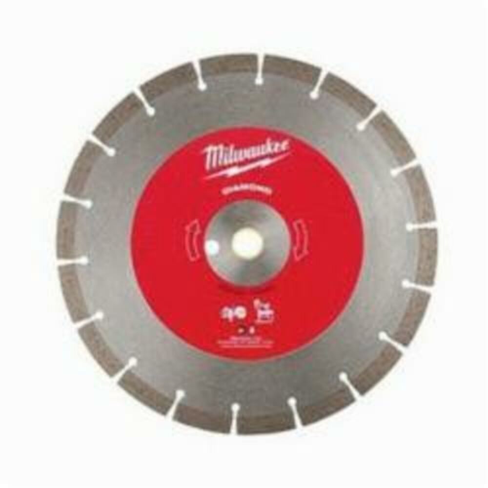 Milwaukee® Tool 49-93-7035 Premium Segmented Circular Diamond Saw Blade, 12" Blade, 1 in, 20 mm