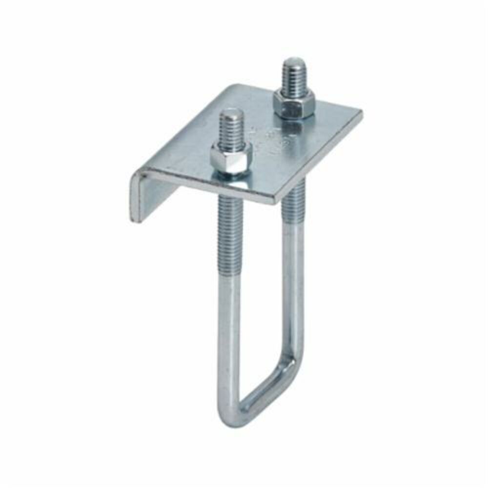 B-Line B441-22ZN Beam Clamp, 13/16 to 15/8" Channel, 3/4" THK, 1200 lb Load, Low Carbon Steel