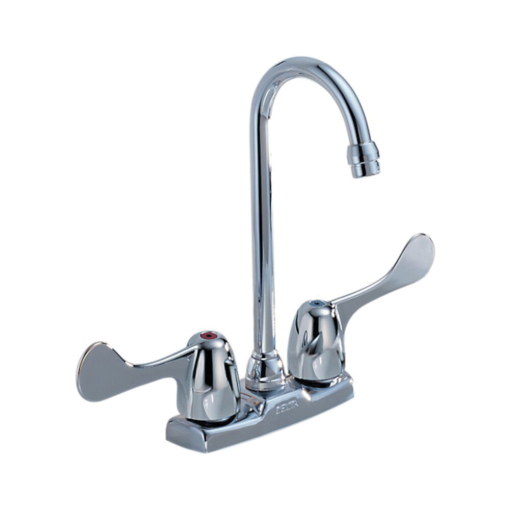 Commercial HDF® Two Handle Blade Bar / Prep Faucet, Chrome