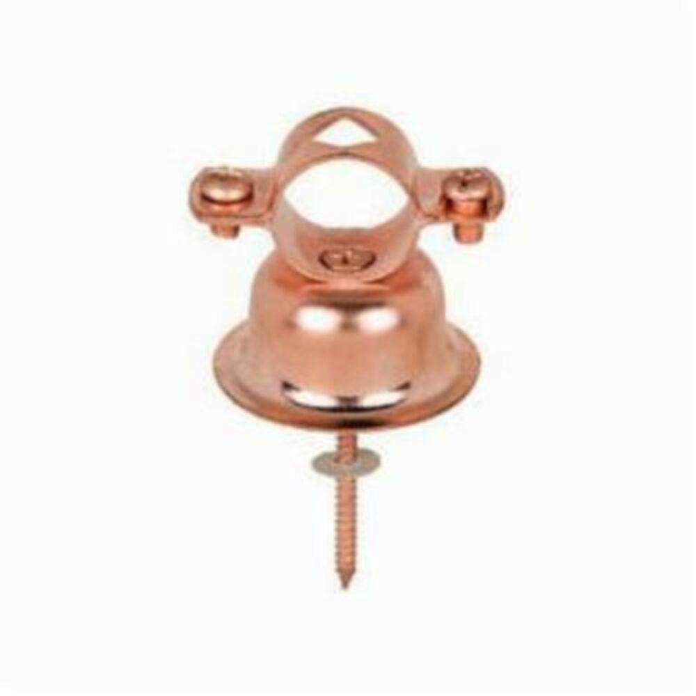 508-4PK Bell Hanger, 1" CTS Pipe/Tube, 3/8" Dia Rod, Steel, Copper Plated, Domestic