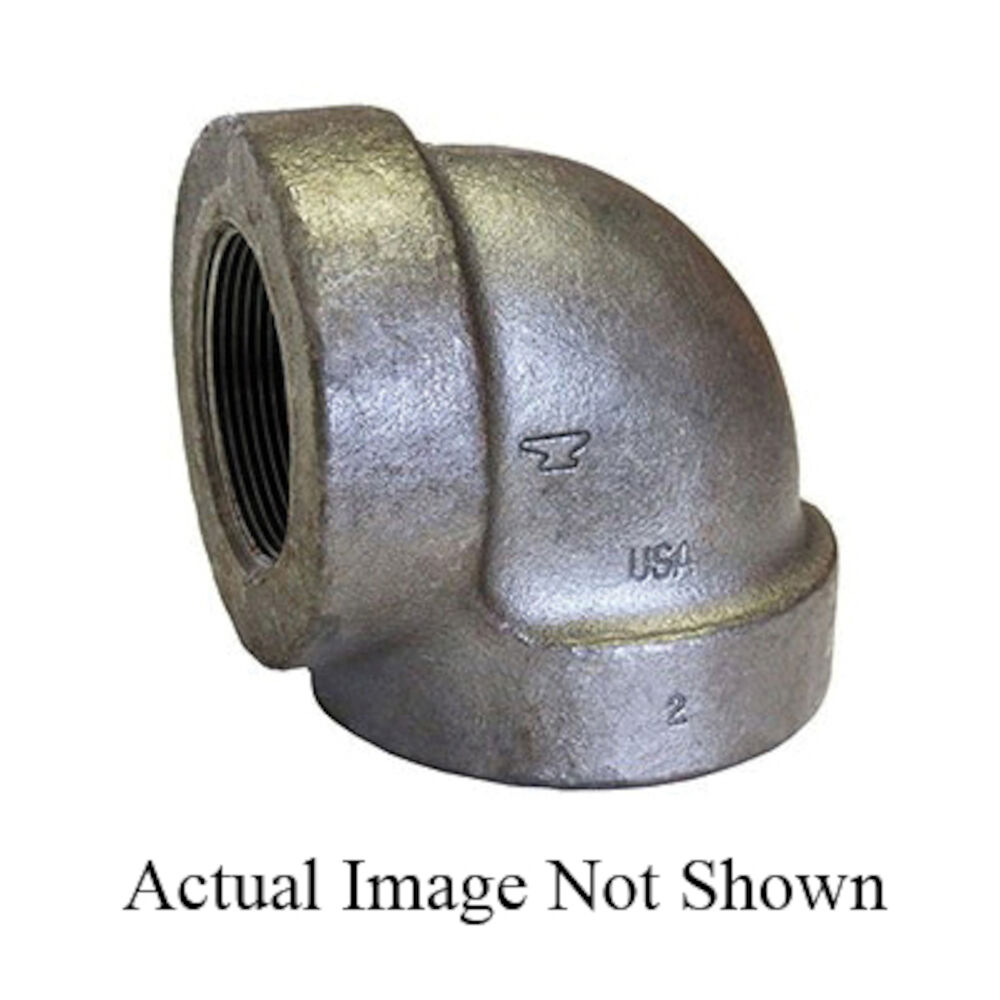 0300501004 Anvil® 1" 1/4 Bend Iron Pipe, FNPT, 250 lbs, Black,