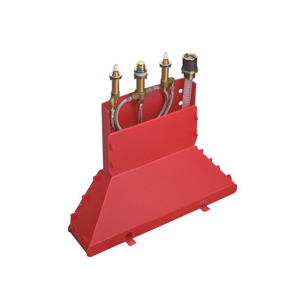 Hansgrohe 13444181 4-Hole Tub Filler, 1/2" NPT Inletx1/2" NPT Outlet, 44 psi, 10 gpm, Brass Body