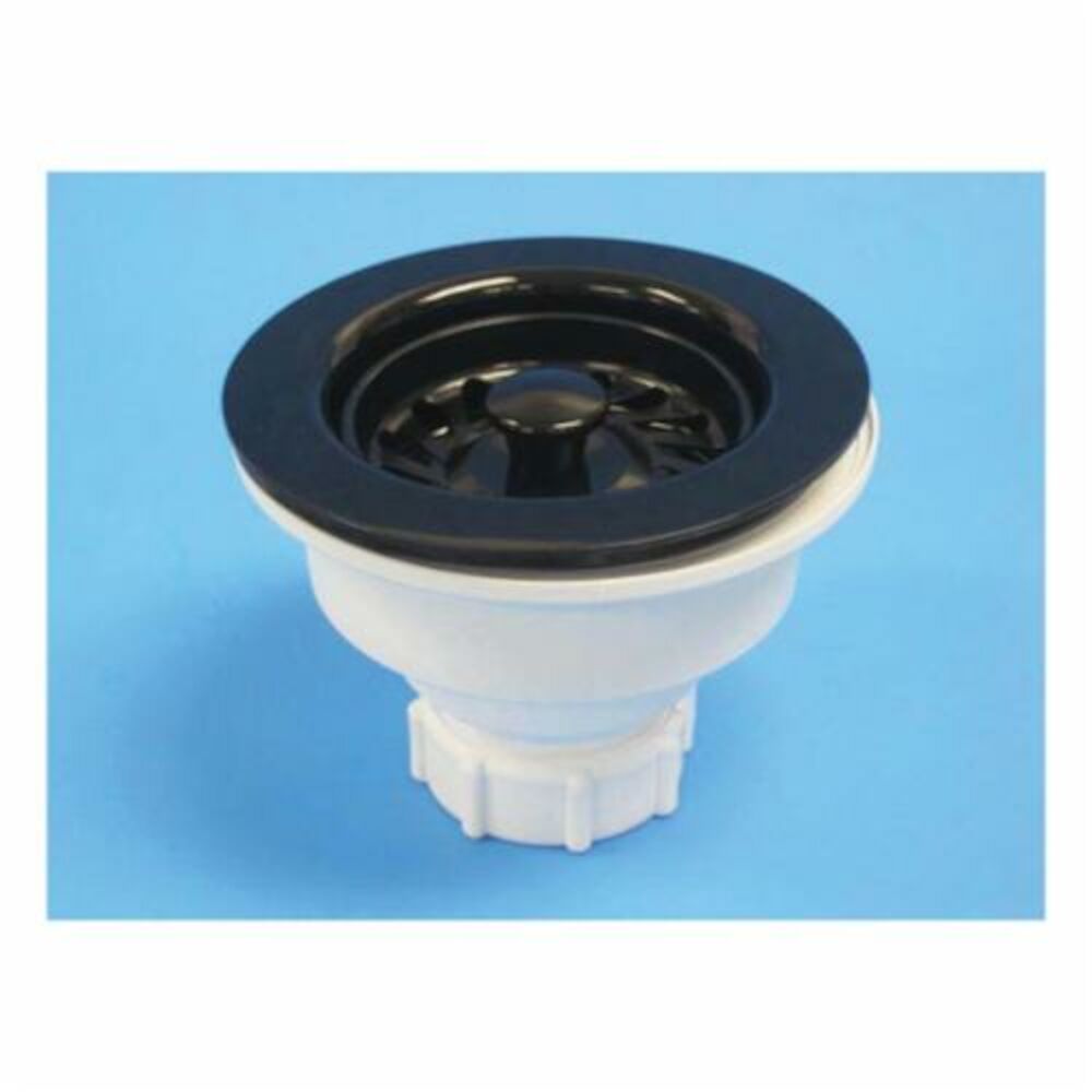 JB Signature™ JBC102 2-Piece Kitchen Strainer With Celcon Trim and Plastic Base, Celcon Plastic, Black