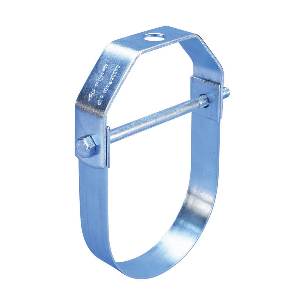 Caddy® 4010800EG Replacement Clevis Hanger, 8" Pipe, 3/4" Rod, 2000 lb Load, Steel, Electro-Galvanized/Plain