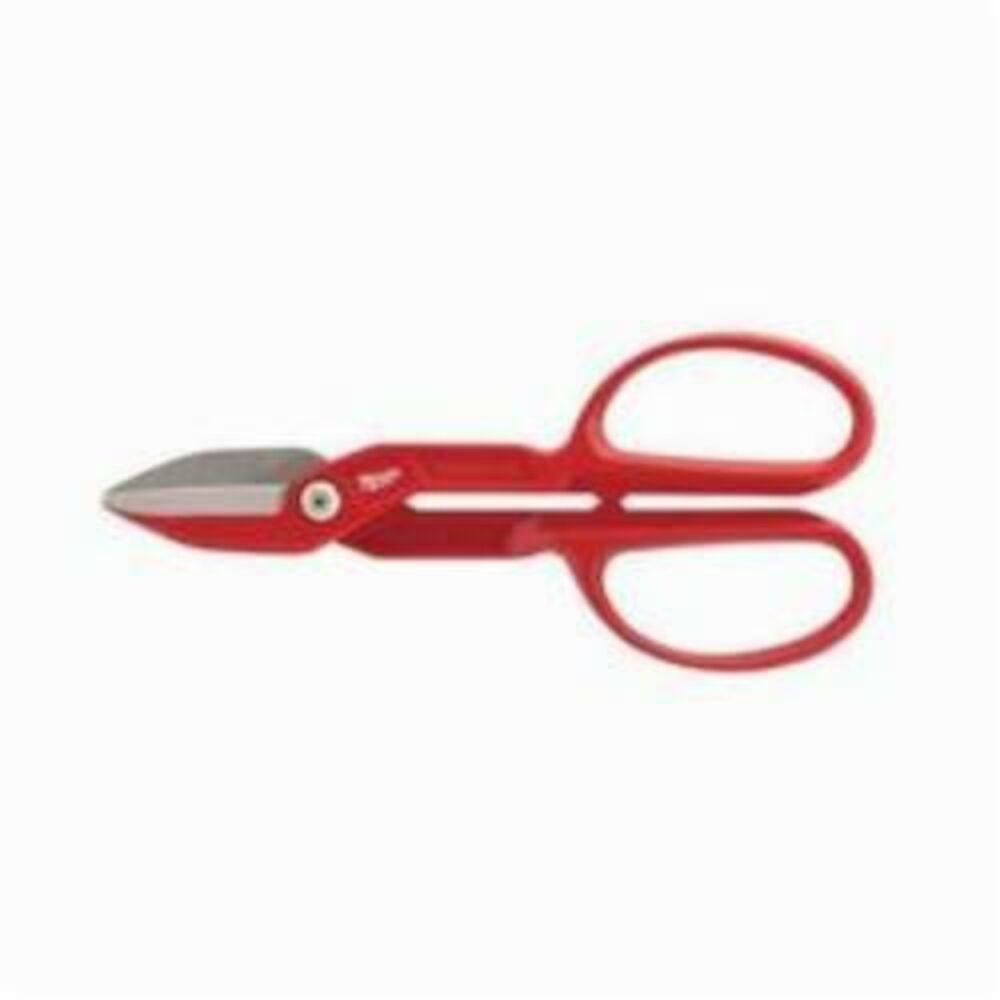 Milwaukee® Tool 48-22-4003 Classic Tinner Snip, 18 ga Stainless Steel, Forged Alloy Steel Blade, Steel Handle