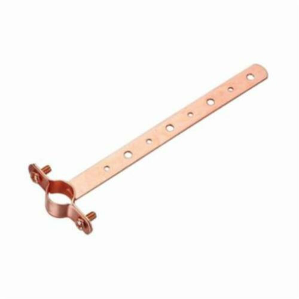 Oatey® 33694 Milford Hanger, 1/2" Pipe/Tube, Cold Rolled Steel, Copper Plated